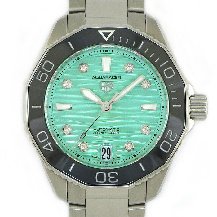 【3％OFFクーポン★7周年記念セール】 タグ・ホイヤー TAG Heuer 腕時計 アクアレーサー プロフェッショナル300 WBP231K.BA0618 デイト 夜光インデックス 夜光針 回転ベゼル 8ポイント ダイヤインデックス グリーン文字盤 SS 自動巻き 【箱・保付き】 【中古】