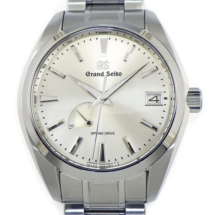 グランドセイコー Grand Seiko 腕時計 ヘリテージコレクション SBGA201/9R65-0AA0 サンレイ シルバー文字盤 デイト 裏スケ パワーリザーブ表示 SS スプリングドライブ 【中古】