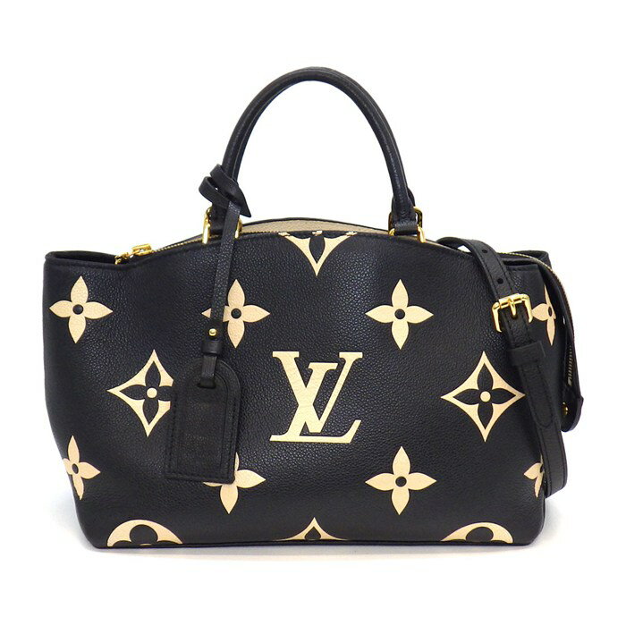 ルイ・ヴィトン LOUIS VUITTON ハンドバッグ プティパレ PM M58913 ノワール ベージュ バイカラー モノグラムアンプラント 