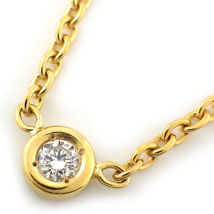 【25日限定★ポイント3倍】 クリスチャンディオール Christian Dior ネックレス ミミウィ 1ポイント ダイヤモンド K18YG 【中古】