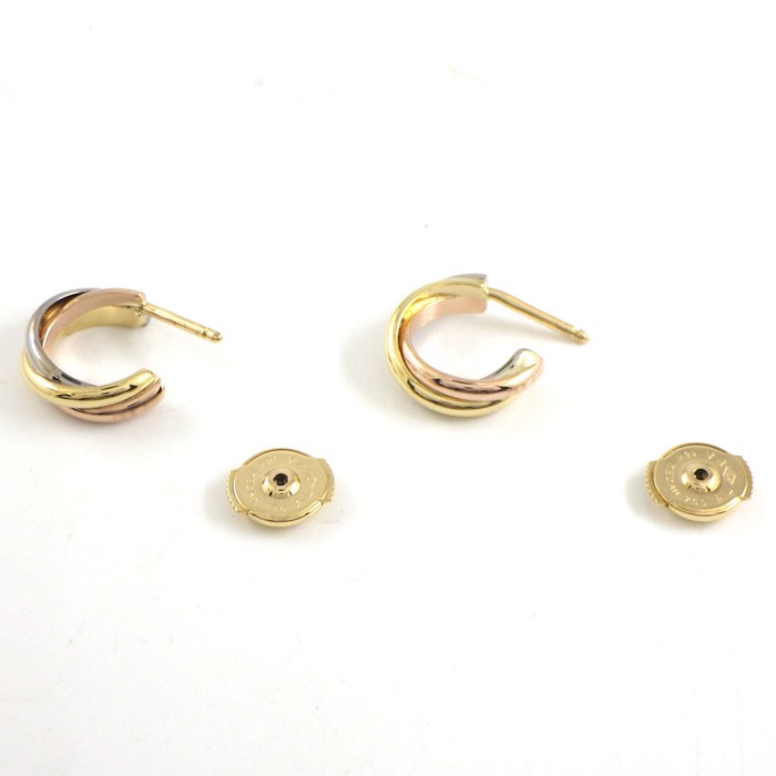 最大3万円OFF スペシャル カルティエ Cartier ピアス トリニティ フープ スリーカラー K18PG K18WG K1 jbworksinc-10029764 ジェイビーワークス 楽天市場店 サンプル画像2