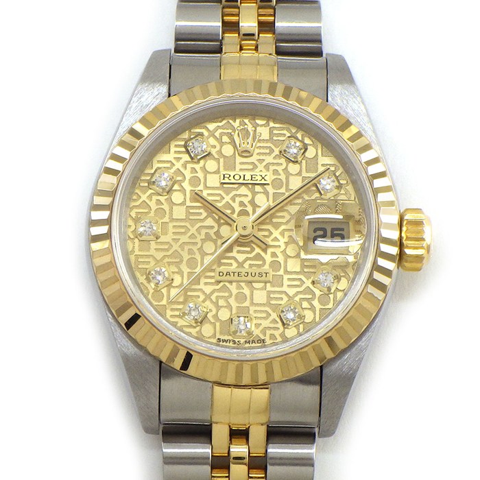 ロレックス Rolex 腕時計 デイトジャスト 79173G A番 1998-1999年製 シャンパン コンピューター文字盤 デイト K18YG SS 自動巻き 【箱・保付き】 【中古】