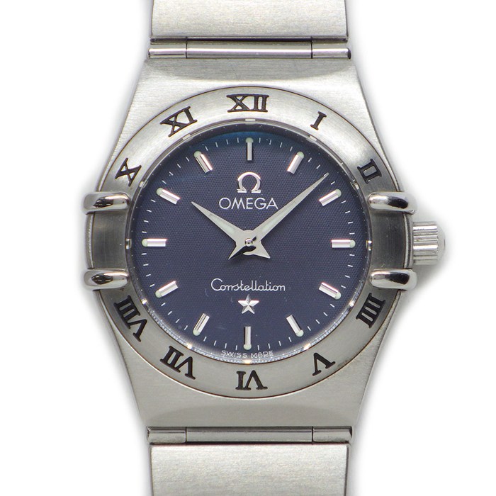 【5日限定★対象品3％OFF＆全品P3倍】 オメガ OMEGA 腕時計 コンステレーションミニ 1562.40.00 グレー文字盤 夜光インデックス 夜光針 SS クオーツアナログ 【中古】