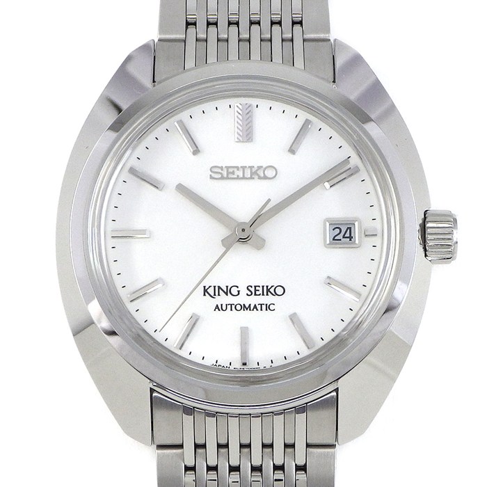 【5日限定★対象品3％OFF＆全品P3倍】 セイコー SEIKO 腕時計 キングセイコー SDKA017/6L35-00J0 デイト シルバー文字盤 SS メカニカル 自動巻き 【箱・保付き】 【中古】