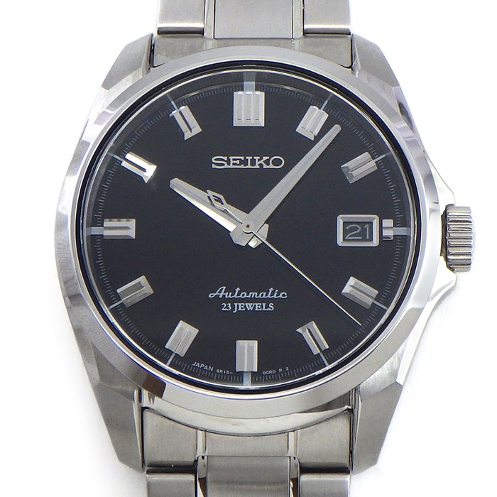 【5日限定★対象品3％OFF＆全品P3倍】 セイコー SEIKO 腕時計 メカニカル SARB021/6R15-00H0 デイト 裏スケ ブラック文字盤 SS 自動巻き 【箱・保付き】 【中古】