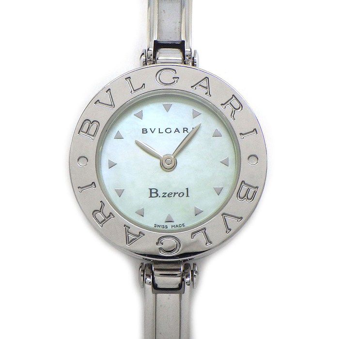 【5日限定★対象品3％OFF＆全品P3倍】 ブルガリ BVLGARI 腕時計 B-zero1 ビーゼロワン BZ22S グリーンシェル文字盤 SS クオーツアナログ 【中古】