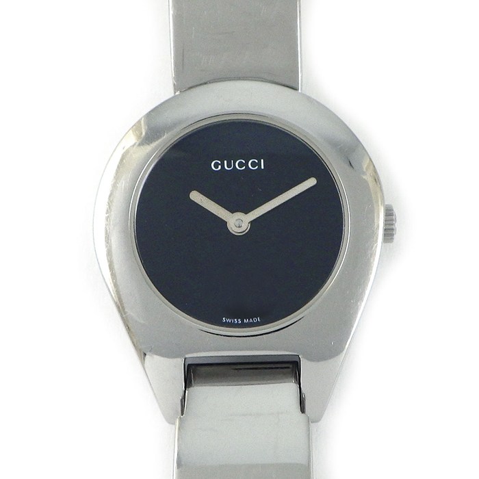 グッチ GUCCI 腕時計 6700L ブラック文字盤 ベルト SS クオーツアナログ 【中古】