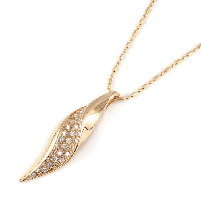 最大3万円OFF スペシャル ダイヤモンド ネックレス ラウンドブリリアントカット 計0.55ct K18PG 中古 jbworksinc-10030513 ジェイビーワークス 楽天市場店 パッケージ画像