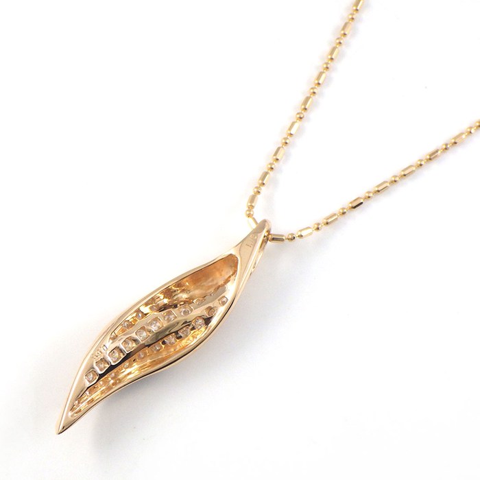 最大3万円OFF スペシャル ダイヤモンド ネックレス ラウンドブリリアントカット 計0.55ct K18PG 中古 jbworksinc-10030513 ジェイビーワークス 楽天市場店 サンプル画像2