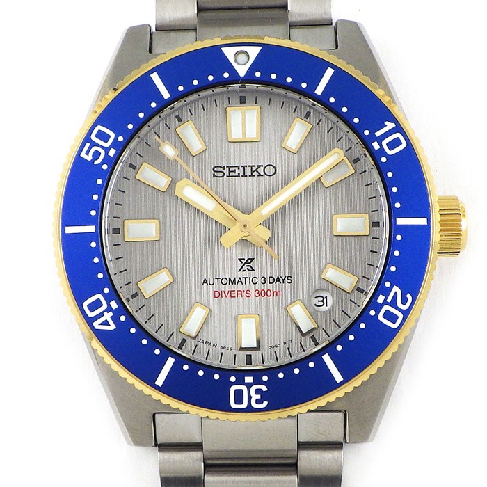 【5日限定★対象品3％OFF＆全品P3倍】 セイコー SEIKO 腕時計 プロスペック ダイバーズ1965 SBDC222/6R55-00V0 大谷翔平 2026年 国内1700本限定モデル グレー文字盤 デイト 夜光針/インデックス 回転ベゼル GP SS 自動巻き 【箱・保付き】 【中古】