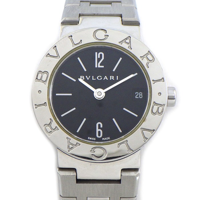 【5日限定★対象品3％OFF＆全品P3倍】 ブルガリ BVLGARI 腕時計 ブルガリブルガリ BB23SS ブラック文字盤 デイト SS クオーツアナログ 【中古】