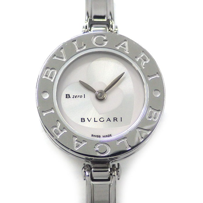 ブルガリ BVLGARI 腕時計 B-zero1 ビーゼロワン BZ22S ダブルハート バングル シルバー文字盤 SS クオーツアナログ 【箱・保付き】 【中古】