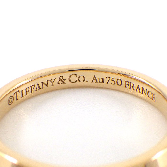 ティファニー Tiffany & Co. リング トゥルーバンド 67134214 ダイヤモンド 計0.05ct K18PG 11.5号 【中古】