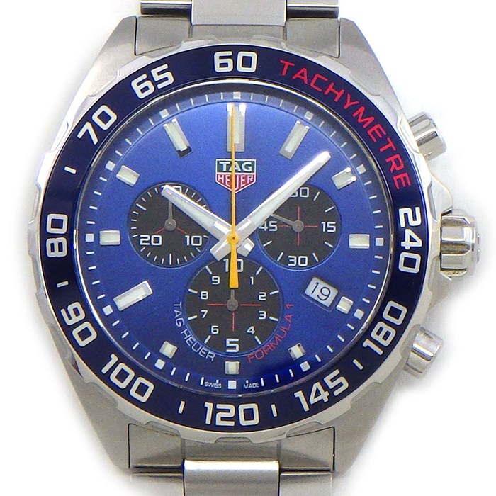 【25日限定★対象品3％OFF＆全品P3倍】 タグ・ホイヤー TAG Heuer 腕時計 フォーミュラ1 レッドブル アストンマーティン レーシング スペシャルエディション CAZ101AB.BA0842 ブルー 文字盤 SS クオーツアナログ 【箱・保付き】 【中古】