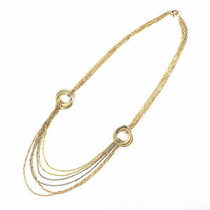 カルティエネックレストリニティドレープK18PGK18WGK18YG【中古】