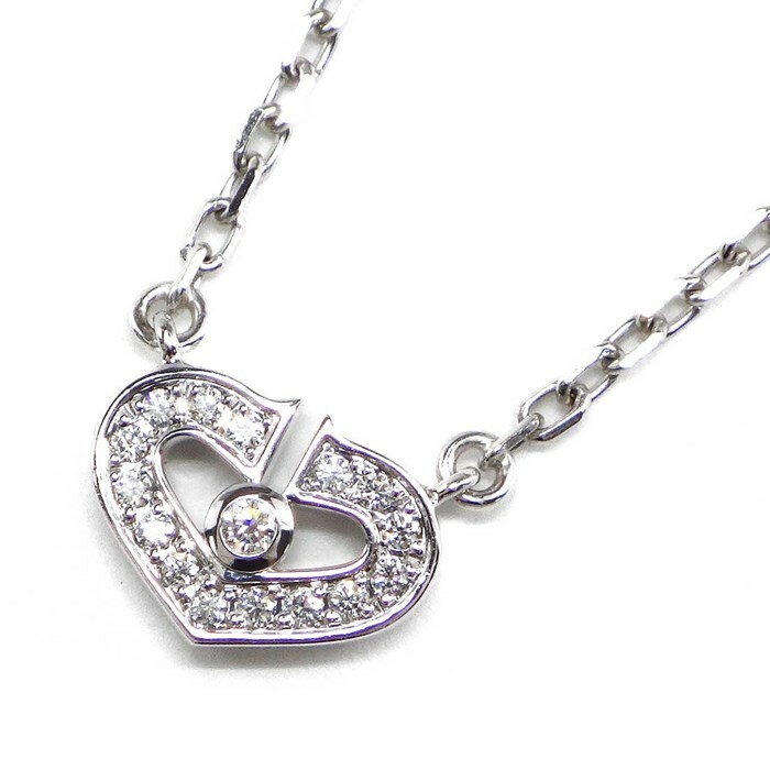 カルティエ Cartier ネックレス Cハート K18WG ダイヤモンド 【中古】のサムネイル