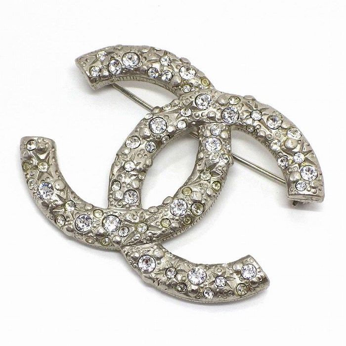 シャネル CHANEL ブローチ ココマーク A14P メタル ラインストーン 【中古】のサムネイル