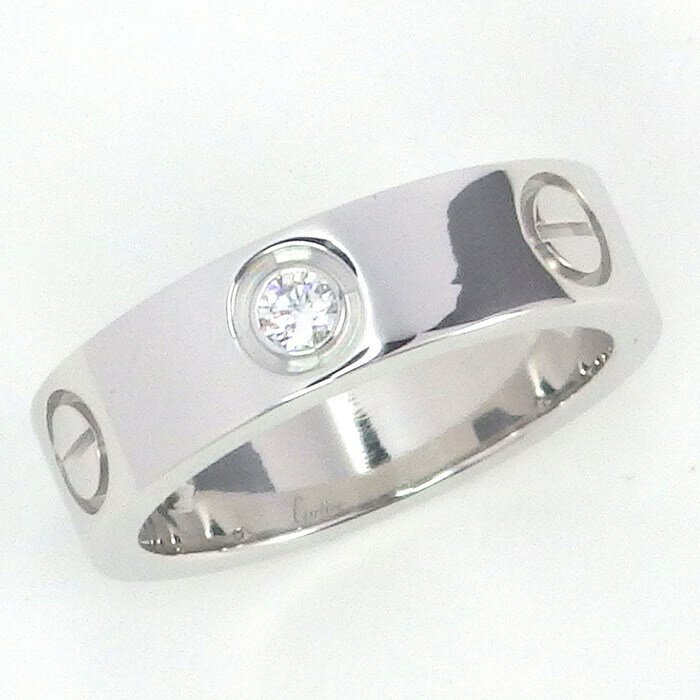 カルティエ Cartier リング ラブリング ハーフダイヤ K18WG 3ポイント ダイヤモンド 12号 / #52【中古】のサムネイル