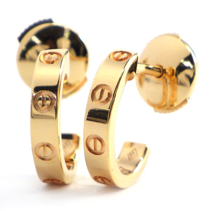 カルティエ Cartier ピアス ミニラブ K18PG 【中古】のサムネイル