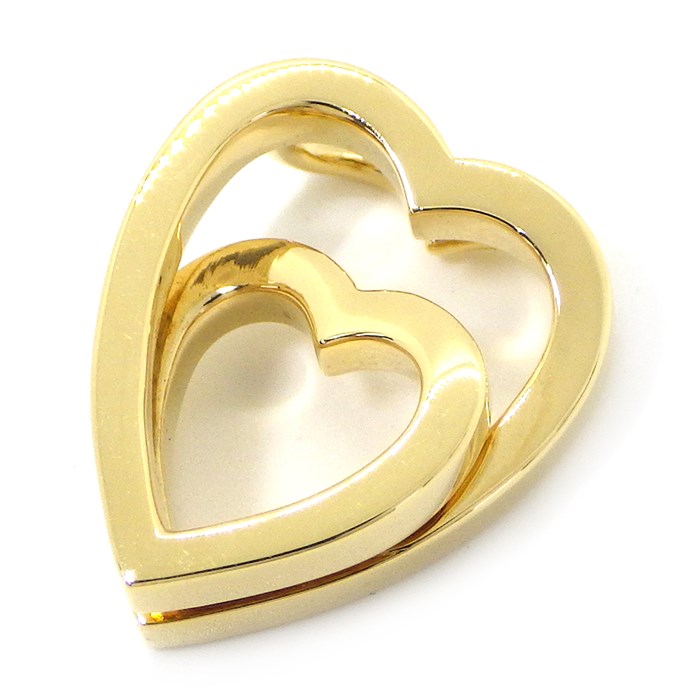 カルティエ Cartier ペンダントトップ インターレース ハート K18YG 【中古】