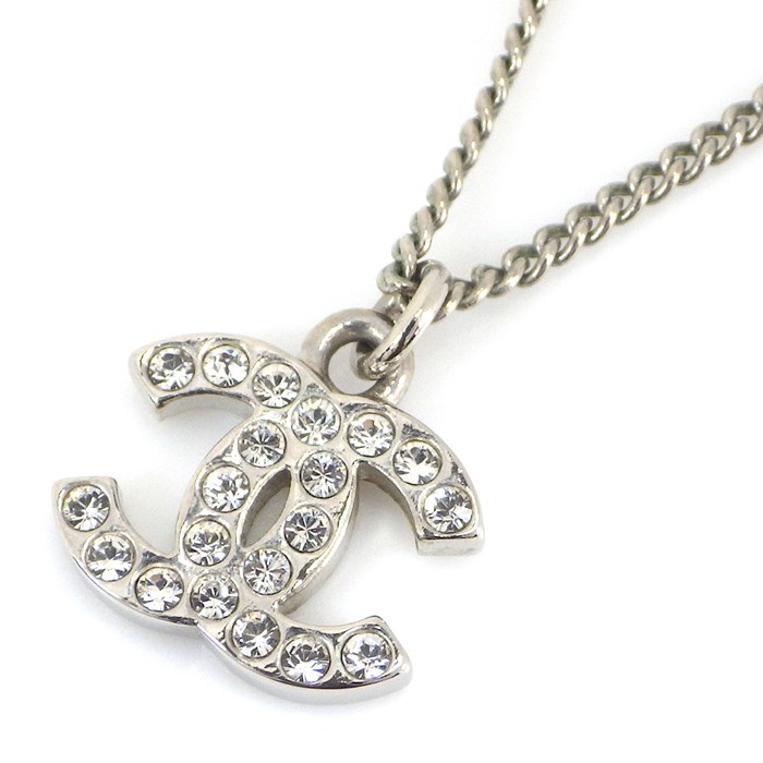 シャネル CHANEL ネックレス ココマーク ラインストーン 2012年製 メタル 【中古】のサムネイル