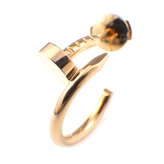 カルティエ Cartier ピアス ジュストアンクル 釘モチーフ K18PG ※片方のみ 【中古】のサムネイル