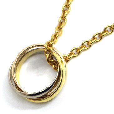 【ポイント2倍】 カルティエ Cartier ネックレス トリニティ K18PG K18WG K18YG 【中古】