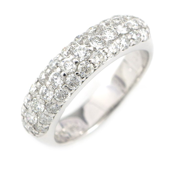 ポンテヴェキオ Ponte Vecchio ピンキーリング ピッコリーニ エテルノ パヴェ ダイヤモンド 0.80ct K18WG 5号 【中古】のサムネイル