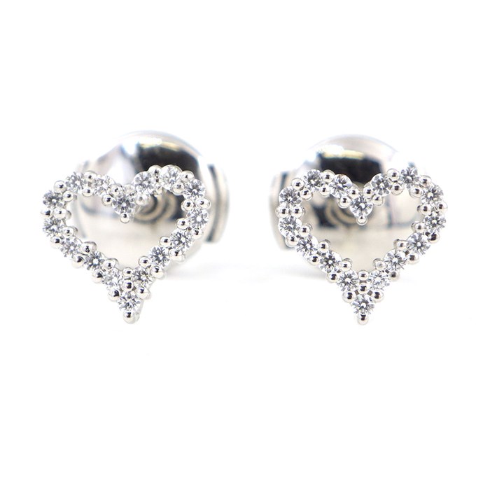 ティファニー Tiffany & Co. ピアス センチメンタルハート エクストラ ミニ ダイヤモンド 0.065ct / 0.065ct PT950 【中古】のサムネイル