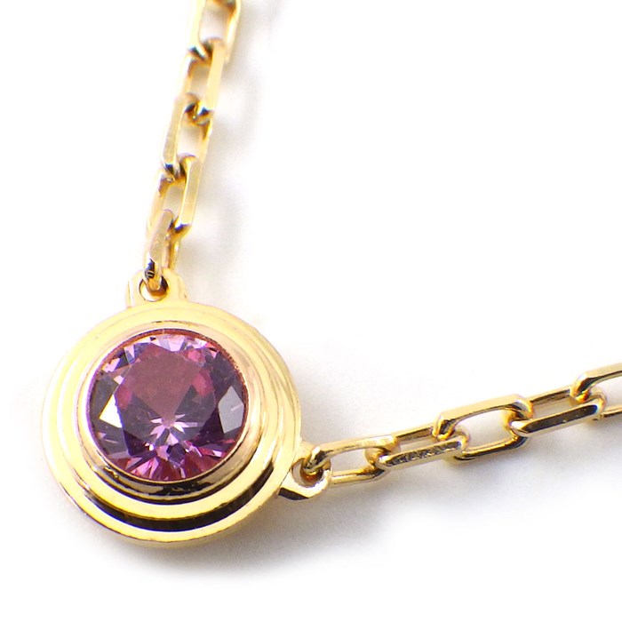 カルティエ Cartier ネックレス サフィールレジェドゥ ディアマン レジェ ドゥ 1ポイント ピンクサファイア K18PG 【箱・保付き】 【中古】のサムネイル