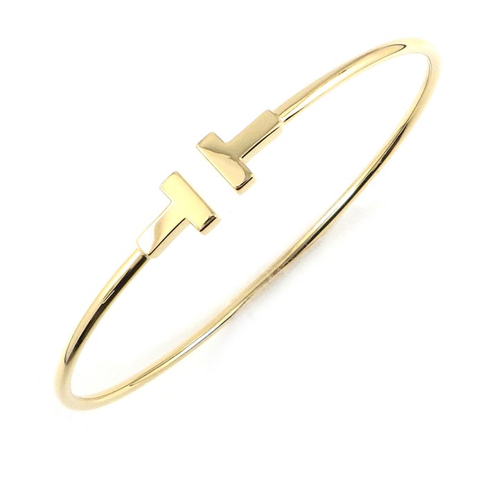 ティファニー Tiffany & Co. ブレスレット T ナロー ワイヤー K18YG 【中古】のサムネイル