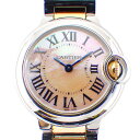 カルティエ Cartier 腕時計 バロンブルー W6920034 ピンクシェル 文字盤 SS K1 ...