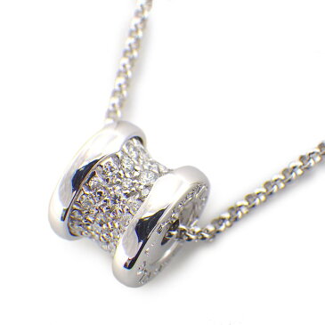 ブルガリ BVLGARI ネックレス B-zero1 ビーゼロワン パヴェ ダイヤモンド 0.31ct K18WG 【中古】