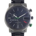 グッチ GUCCI 腕時計 Gクロノ YA101331 クロノグラフ スモールセコンド ブラック文字 ...