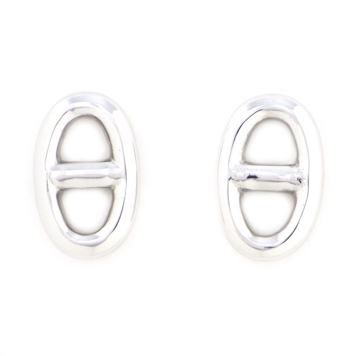 エルメス HERMES ピアス シェーヌダンクル K18WG 【中古】のサムネイル