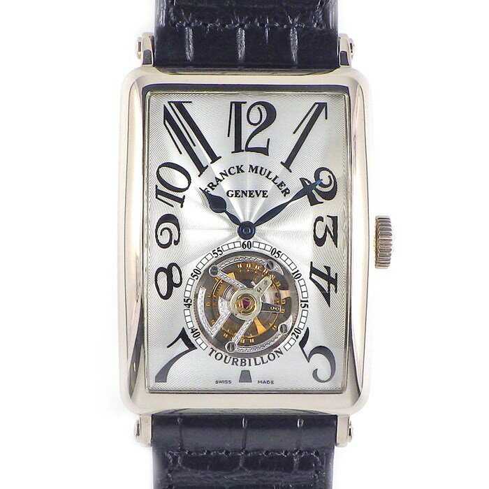 フランクミュラー FRANCK MULLER 腕時計 インペリアル トゥールビヨン 1200T 裏スケ 白 ホワイトギョーシェ文字盤 K18WG ブラック 黒 クロコダイルレザーベルト 手巻き 【箱・保付き】 【中古】のサムネイル