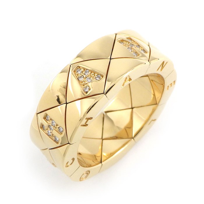 シャネル CHANEL リング マトラッセ キルティング ロゴ ダイヤモンド K18YG 11.5号 / #51 【中古】のサムネイル