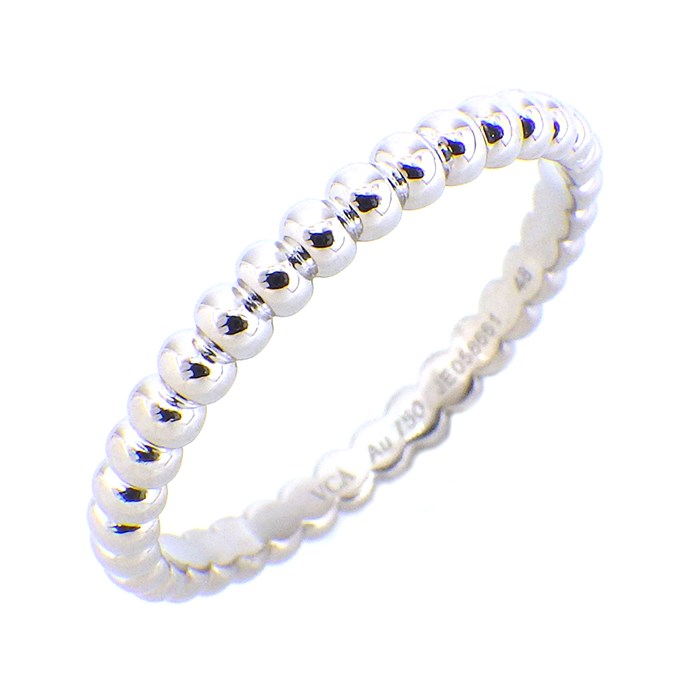 ヴァンクリーフ＆アーペル Van Cleef & Arpels リング ペルレ ゴールドパール スモール K18WG 8号 / #48 【箱・保付き】 【中古】のサムネイル