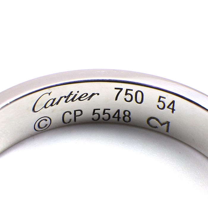 カルティエ Cartier リング ハッピーバースデー C2 2C ロゴ K18WG 13.5号 / #54 【中古】