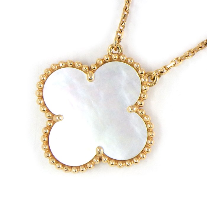 ヴァンクリーフ＆アーペル Van Cleef & Arpels ネックレス マジック アルハンブラ 銀座限定 ホワイトシェル マザーオブパール 白 K18PG 【中古】のサムネイル