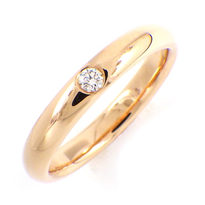 ハリーウィンストン HARRY WINSTON リング ラウンド マリッジ 1ポイント ダイヤモンド 0.04ct K18PG 10号 【中古】のサムネイル