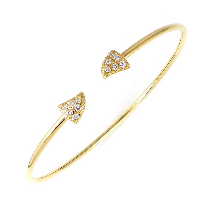 タサキ 田崎真珠 TASAKI バングル ソーンズ トゲ ダイヤモンド 0.13ct K18YG 【中古】のサムネイル