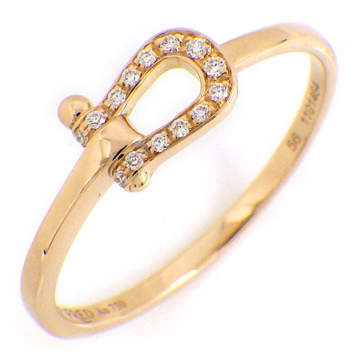 フレッド FRED リング フォース10 スモール ダイヤモンド K18PG 15号 / #56 【中古】のサムネイル