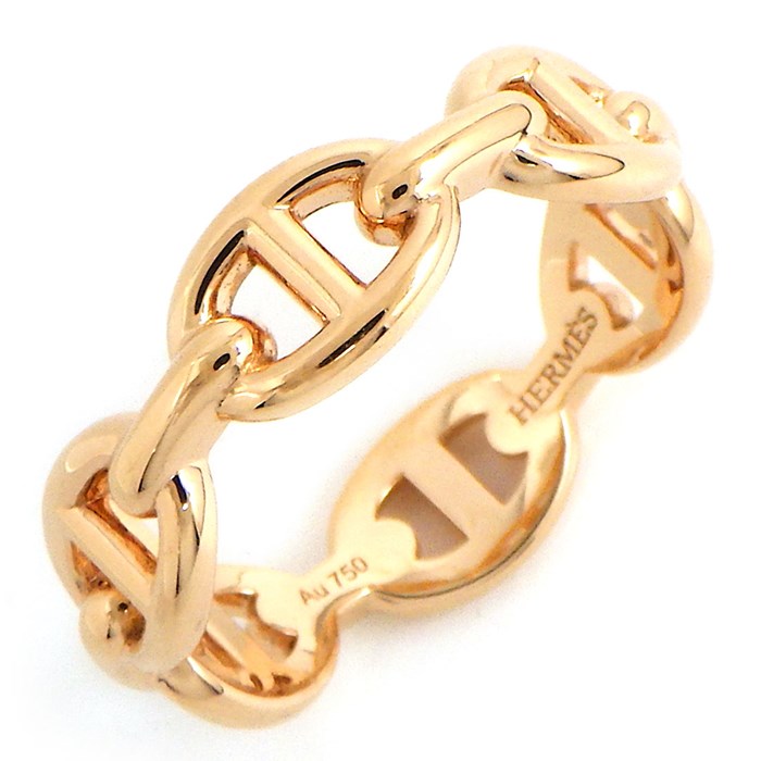 エルメス HERMES リング シェーヌ ダンクル アンシェネ PM H110025B 00049 オープンワーク K18PG 12.5号 / #53 【中古】のサムネイル