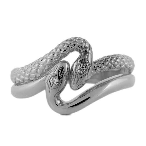 メンズ レディース ユニセックス プラチナリング Pt900 蛇 ダイヤモンド リング 指輪 開運 蛇リング 天然ダイヤモンド プラチナ