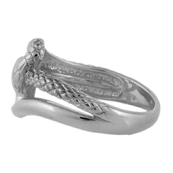 メンズ レディース ユニセックス プラチナリング Pt900 蛇 ダイヤモンド リング 指輪 開運 蛇リング 天然ダイヤモンド プラチナ