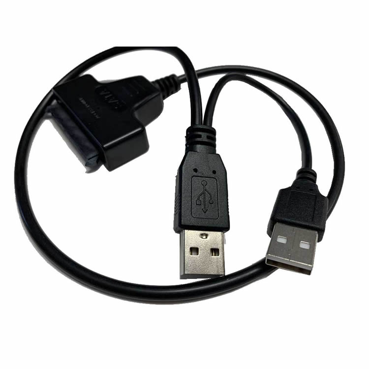 HDD SATA to USB ケーブル SATA-USB 2.0 変換アダプタ 2.5インチ HDD SSD など 専用 45cm SATA USB 変換アダプター 2.5インチ SSD / USB2.0 高速 SATAケーブル SATA-USB2.0