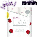 4ロール×24パック　エルビラ　バラの香り　四国特紙 【ケース販売】ダブル30m　計96ロール