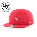 47 フォーティーセブン ヤンキース キャップ Yankees Mallard ’47 CAPTAIN RL Vintage Red ユニセックス メンズ レディース スポーツ ..