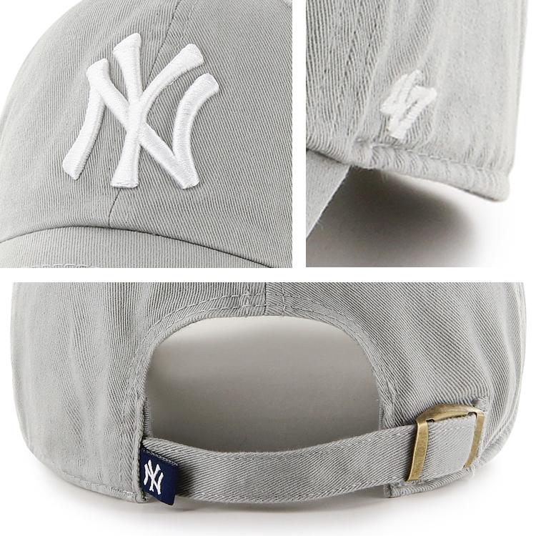 47 フォーティーセブン Yankees ‘47 CLEAN UP Gray キャップ cap メンズ レディース 野球 メジャー ヤンキース ベースボールキャップ 帽子 プレゼント ギフト 誕生日 ローキャップ ニューヨーク 海外 ブランド おしゃれ スポーツ トレーニング ランニング 旅行 3